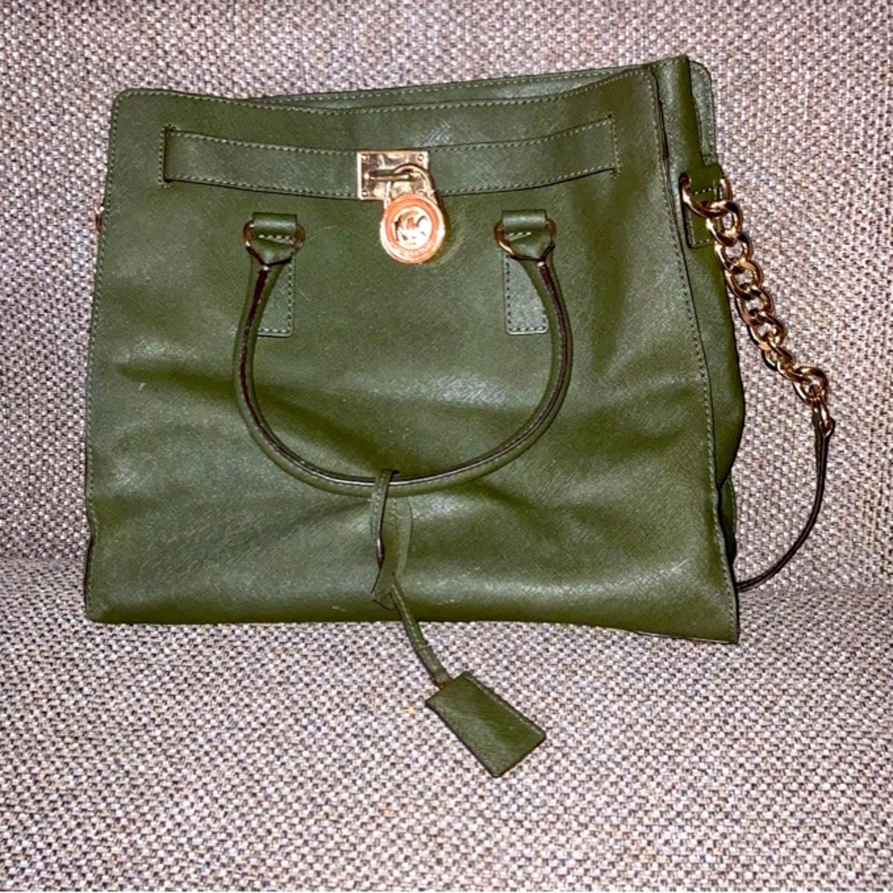 Green Michael Kors Purse